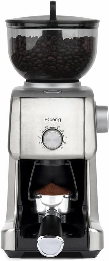 Elektrische Koffiemolen met 16 Maalinstellingen Krachtig 130W 400g Capaciteit Uitneembare Molen
