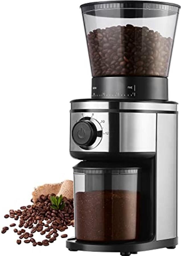 Elektrische koffiemolen met 30 maalstanden voor druppel cold brew en French press