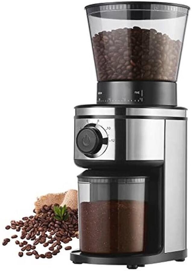Elektrische koffiemolen met 30 maalstanden voor druppel cold brew en French press