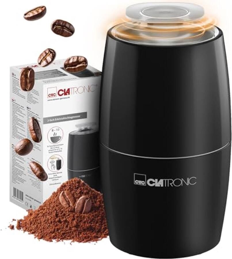 Elektrische koffiemolen met 60g capaciteit en variabele maling