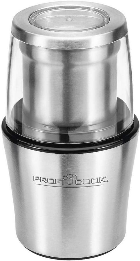 Elektrische koffiemolen met roestvrijstalen behuizing en pulsmodus