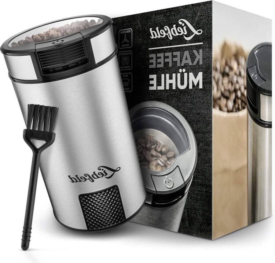 Elektrische koffiemolen met roestvrijstalen mes voor noten en specerijen koffiemolen