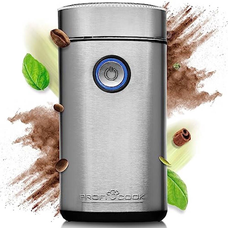 Elektrische Koffiemolen met Roestvrijstalen Messen Koffiebonen Malen 40g Capaciteit 150 Watt Vermogen