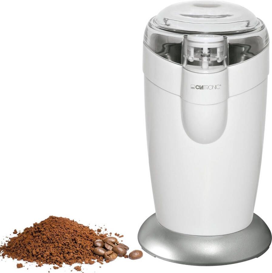 Elektrische koffiemolen met roestvrijstalen slagmes inhoud 40 g motor van 120 watt wit roestvrij staal KSW 3306 [Energieklasse B] - Foto 1