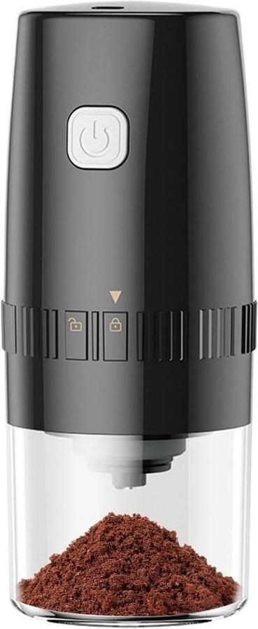 Elektrische Koffiemolen Bonenmaler Verse Koffie Maken Oplaadbaar En Draagbaar 19 x 8 x 8 cm Zwart