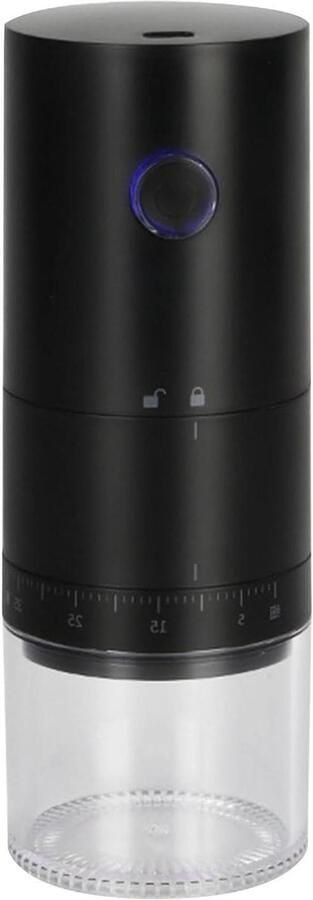 Elektrische Koffiemolen Oplaadbare Molen Verse Koffie Keramische Slijpkoppen 20 cm Zwart