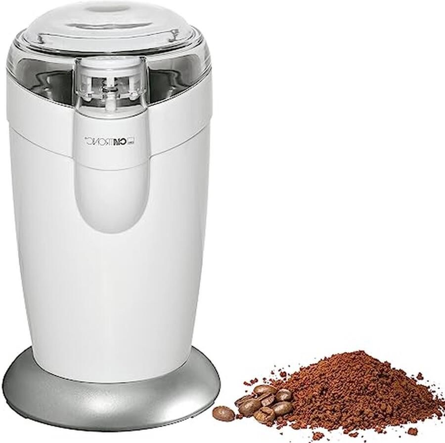 Elektrische Koffiemolen Roestvrij Staal Verse Koffie Maken Roestvrij Stalen Klopper 40 gram Wit