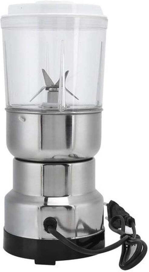 Elektrische koffiemolen roestvrijstalen draagbare braamkoffiemolen elektrische knopschakelaar koffiebonenmolen multifunctionele kruidenmolen elektrische molen voor kruiden kruidenkorrels