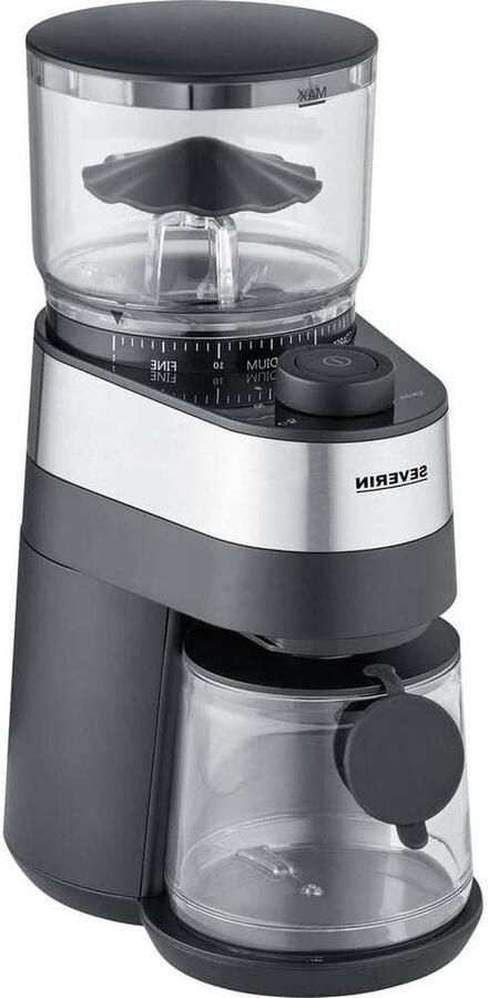 Elektrische Koffiemolen Schijfmolen Koffiebonen Verse Koffie Malen 30 Maalstanden 240 Gram Roestvrij staal