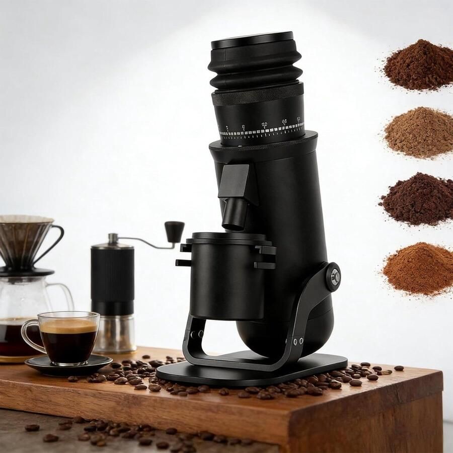 Elektrische Koffiemolen Single Dose Molen Espresso Bereiden 60 Micro Instellingen 48mm Kegelmaalwerk Meerkleurig