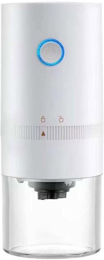 Elektrische koffiemolen van 1500 mAh met instelbare maalgraad oplaadbaar via USB geschikt voor het malen van alle soorten koffie