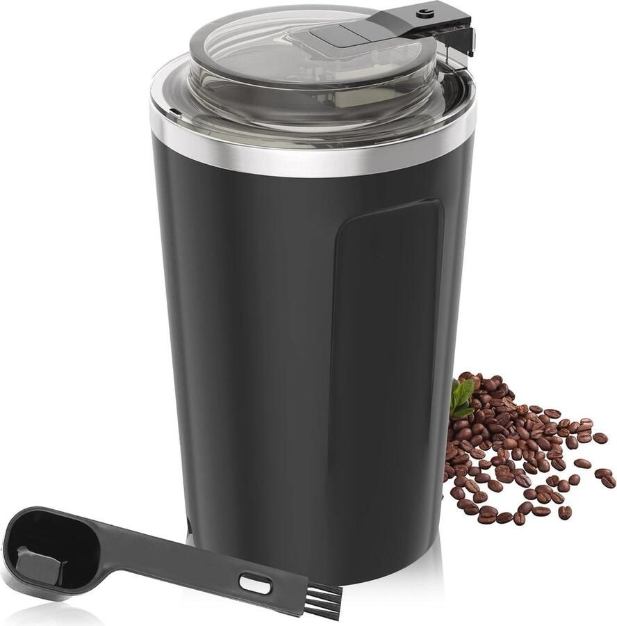 Elektrische koffiemolen voor kruiden noten en granen Draagbare maalwerk voor perfect gemalen koffie