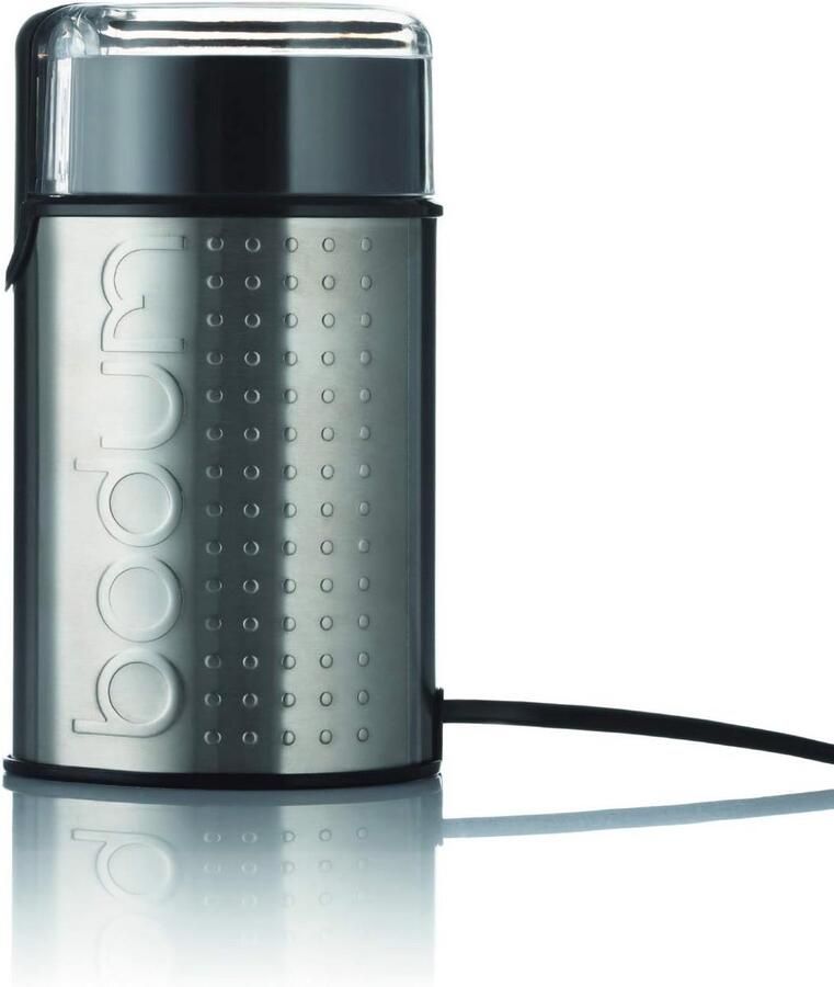 Elektrische Koffiemolen voor Verse Koffie en Specerijen 150W Roestvrij Staal Mat Chroom