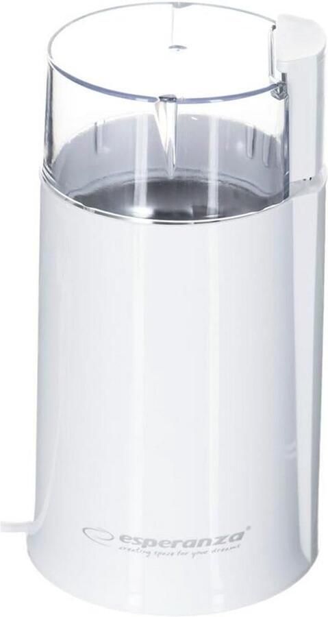 Elektrische Koffiemolen Wit Voor Espresso Bonen en Kruiden