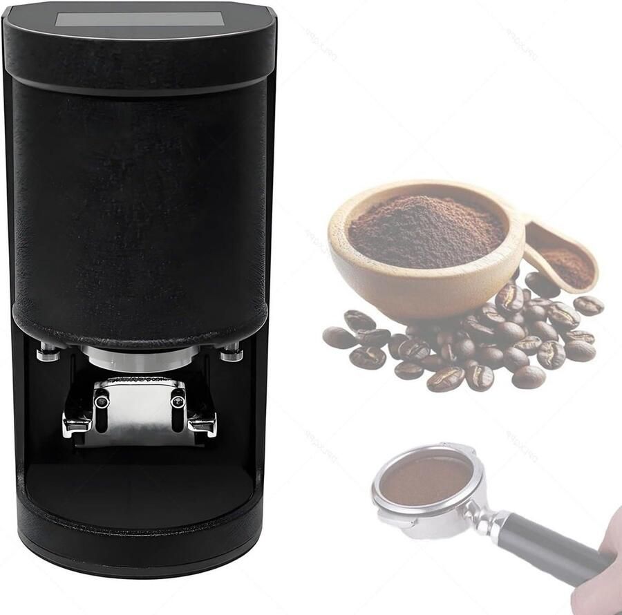 Elektrische Koffietamper Automatische Tamper Consistente Espresso Constante Druktechnologie 58 Mm Universeel Zwart