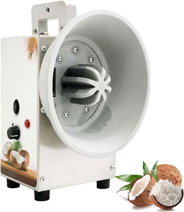 Elektrische Kokosrasp Kokosvlees Verwijderaar Horeca Keuken Instelbare Snelheid 25x25x32cm
