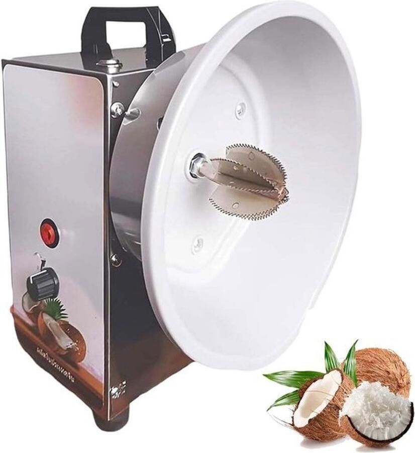 Elektrische Kokosrasp Kokosvlees Verwijderaar Professionele Keuken Verstelbare Snelheid 25x25x32cm