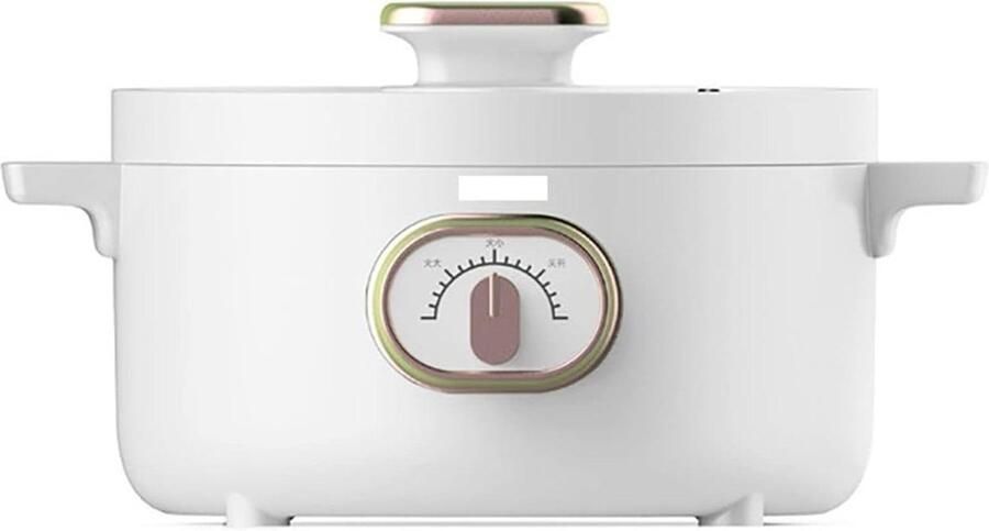 Elektrische Kookpan Hot Pot Veelzijdig Koken Snelle Verwarming 8cm Diep Wit