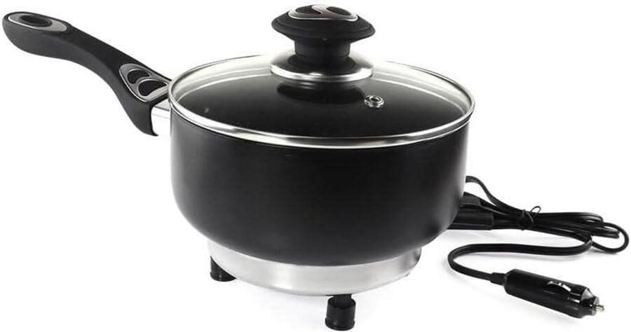 Elektrische Kookpan Kleine Pan Eten Bereiden Automatisch Deksel 18 cm Meerkleurig