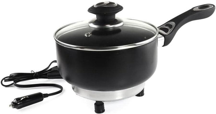 Elektrische Kookpan Kookpot met Deksel Snelle Maaltijden Automatisch Deksel 18 x 8 cm Meerkleurig