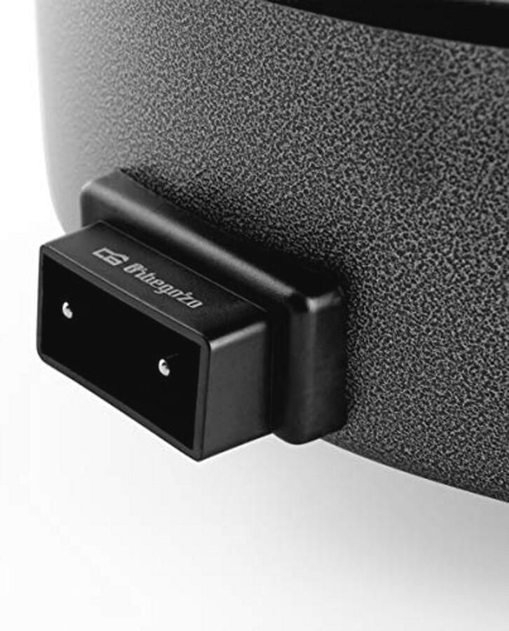 Elektrische Kookpan met Glazen Deksel en Instelbare Thermostaat 40 cm diameter 1500 W