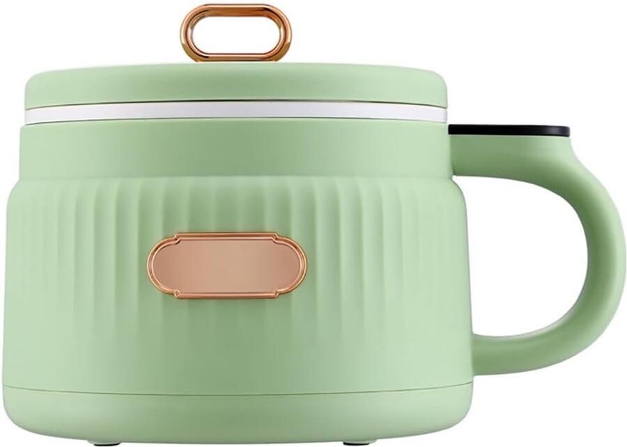 Elektrische Kookpan Mini Kookpot Multifunctioneel Snelle Maaltijden Bereiden Antiaanbaklaag 1.6L Groen