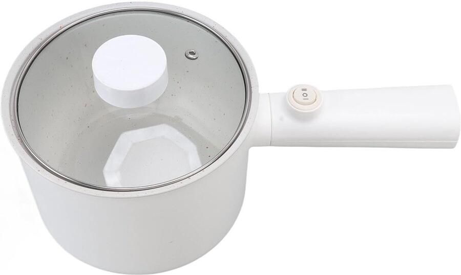 Elektrische Kookpan Mini Stoofpan Snelle Maaltijden Keramisch Interieur 1.8 Liter Zwart
