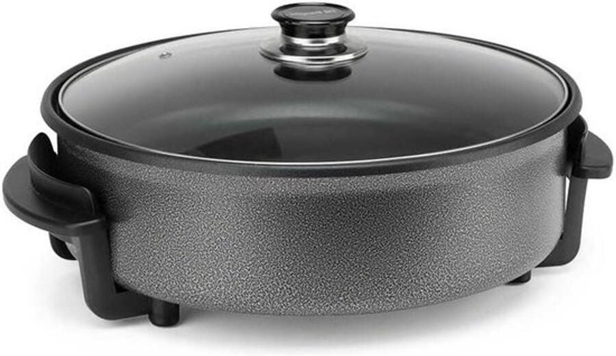 Elektrische kookpan Multicooker Veelzijdig koken Antiaanbaklaag 36 cm Zwart