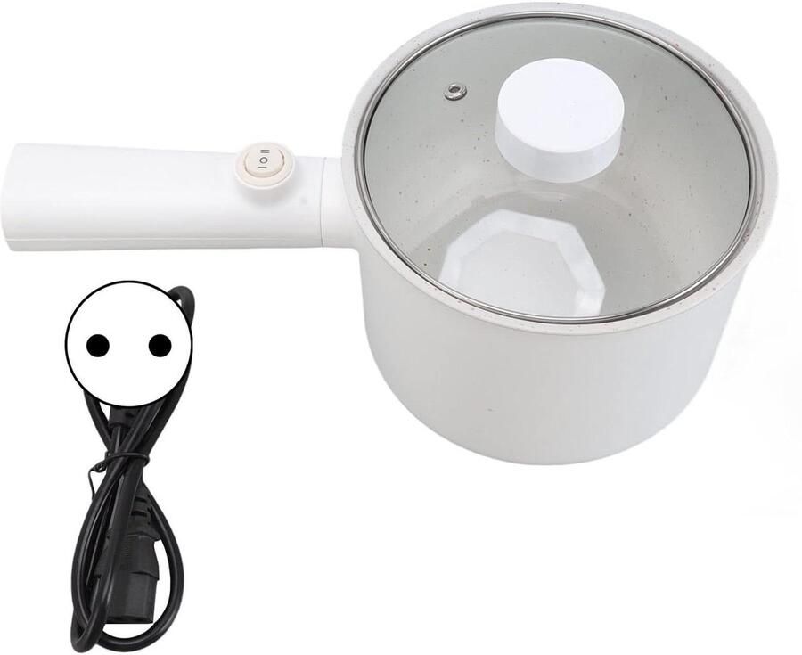 Elektrische Kookpan Multifunctionele Pan Snel Maaltijden Bereiden Automatische Temperatuurregeling 1.8 Liter Zwart