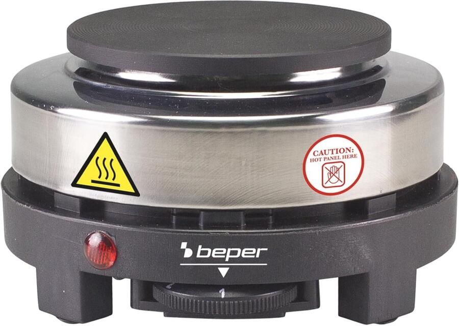 Elektrische kookplaat 500W Roestvrij staal Gietijzer Compact en draagbaar Voor onderweg