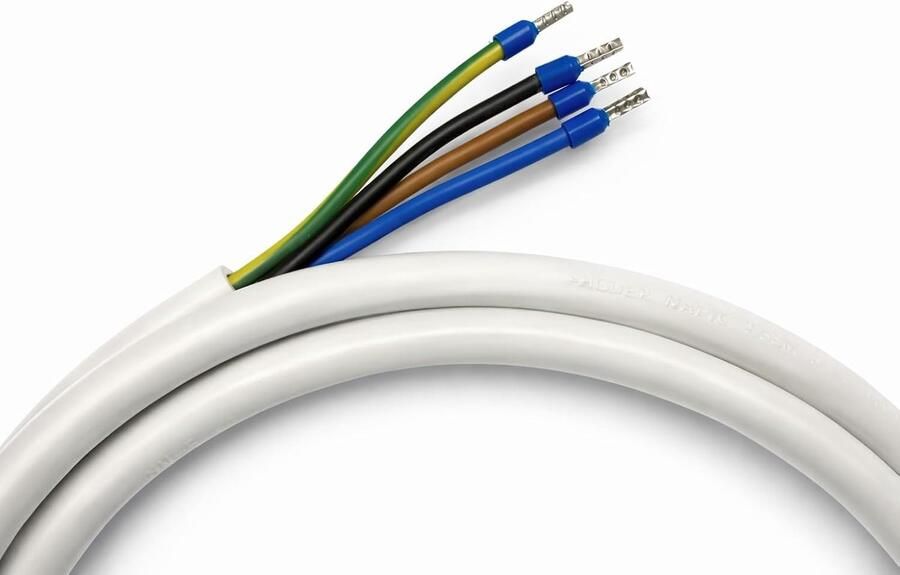 Elektrische Kookplaat Aansluitkabel Set Oven Kookplaat Installatie Universele Installatiebox 2x 4 Meter Kabels Wit