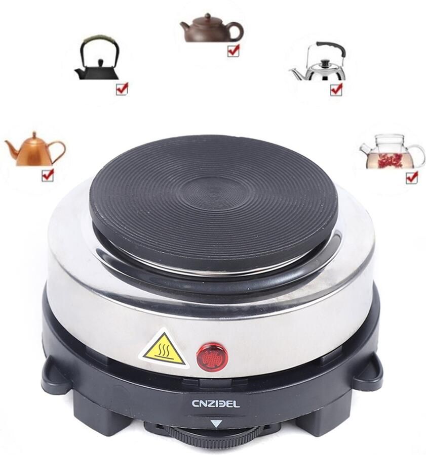 Elektrische kookplaat Enkelkookplaat draagbare camping kookplaat 500W Multifunctionele Warmteplaat