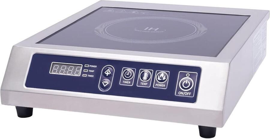 Elektrische Kookplaat Inductie Kookplaat Snel Koken 3500W Vermogen 44.5 cm Zwart