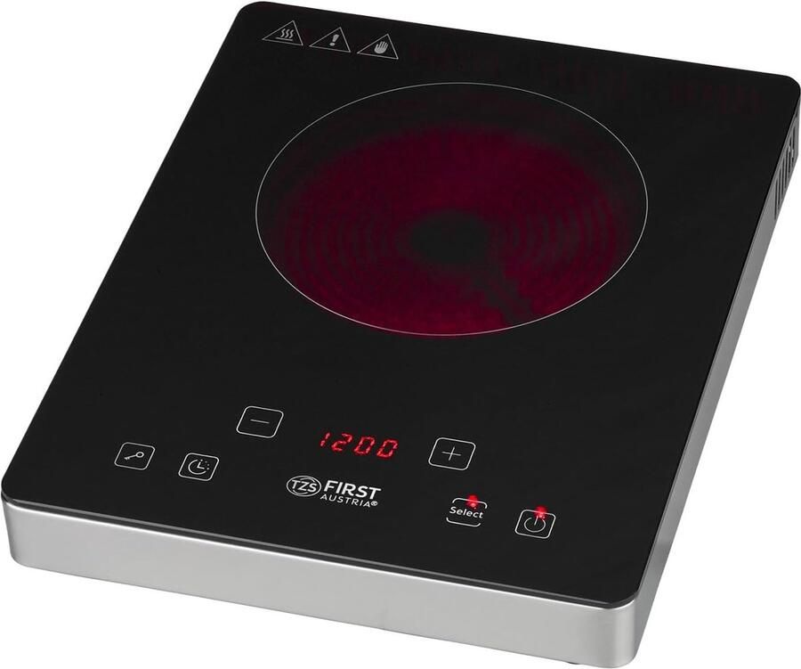 Elektrische Kookplaat Inductie Plaat Snel Koken Touchscreen Bediening 175 mm Zwart
