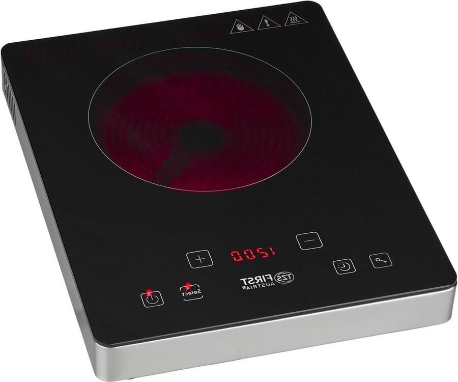 Elektrische Kookplaat Inductie Plaat Snel Koken Touchscreen Bediening 175mm Zwart
