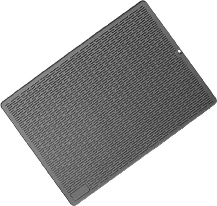 Kookplaat Beschermer Aanrecht Mat Keuken Werkblad Hittebestendig Siliconen 70 x 50 cm Grijs