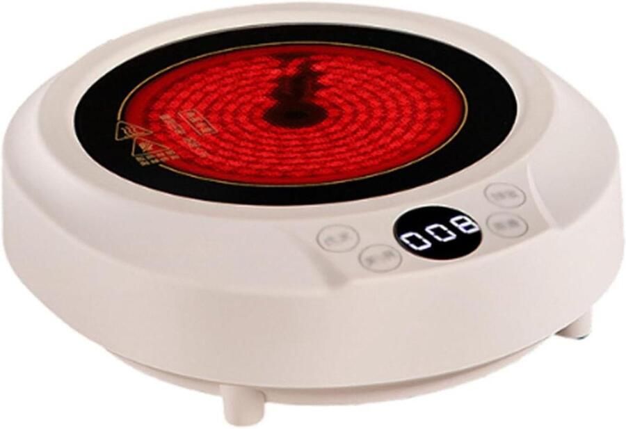 Elektrische Kookplaat Mini Heater Thee Zetten Verwarming Zonder Straling 800 Watt Walnoot