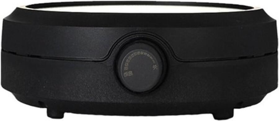 Elektrische Kookplaat Mini Kooktoestel Water Koken Thermostatische Regeling 19 x 6.5 cm Zwart