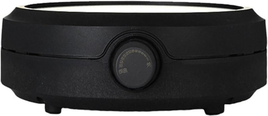Elektrische Kookplaat Mini Kooktoestel Water Koken Thermostatische Regeling 19 x 6.5 cm Zwart