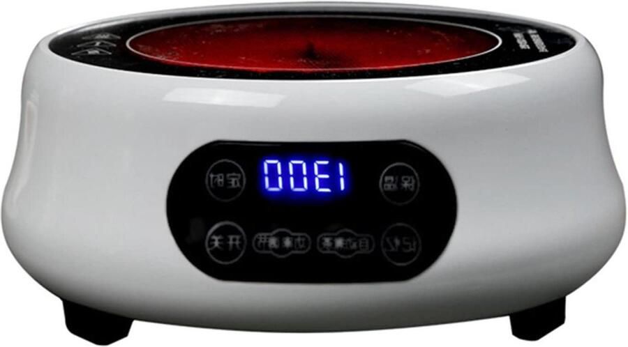 Elektrische Kookplaat Thee Kachel Water Koken Infrarood Energie 1300 Watt Wit