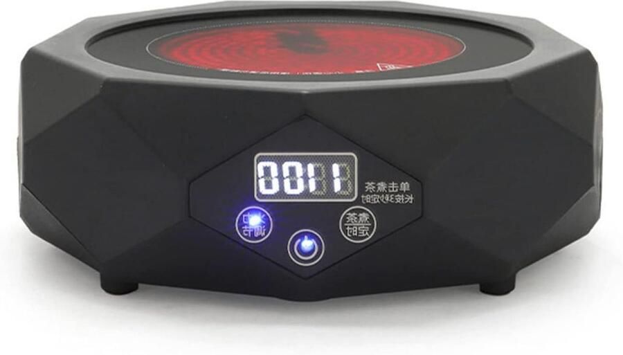 Elektrische Kookplaat Thee Maker Thee Zetten Veilig Vlamloos 20.5 cm Zwart