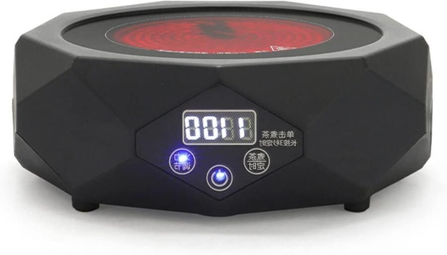 Elektrische Kookplaat Theemaker Oven Thee Zetten Keramisch Verwarmen 20.5 cm Zwart