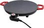 Elektrische grillplaat Elektrische kookplaat Binnen en buiten koken 5 temperatuurstanden 36 cm breed Rood - Thumbnail 1