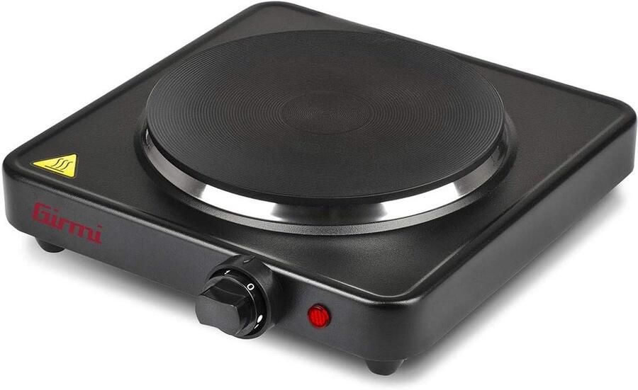 Elektrische Kookplaat Zwart 1500W Draagbaar en Compact Fornuis