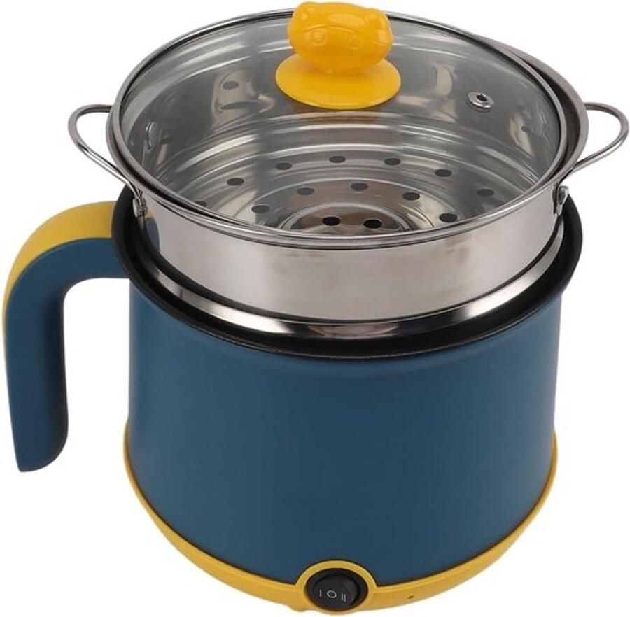 Elektrische Kookpot Hete Pan Snel Koken Anti-aanbaklaag 1.8 Liter Zilver