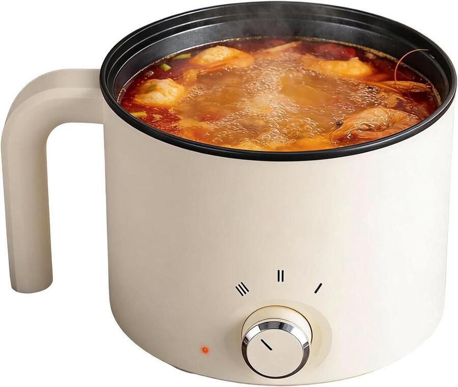 Elektrische Kookpot Mini Fornuis Snelle Maaltijden Intelligente Oververhitting Bescherming 20 cm Veelkleurig
