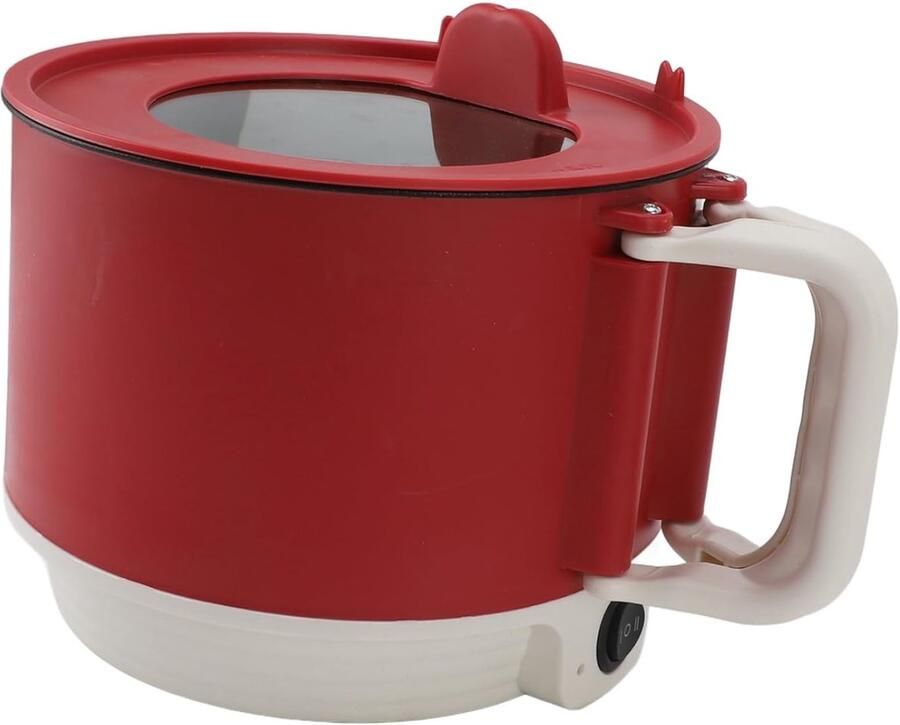 Elektrische Kookpot Mini Fornuis Snelle Maaltijden Koken Antiaanbaklaag 1.8 Liter Wit