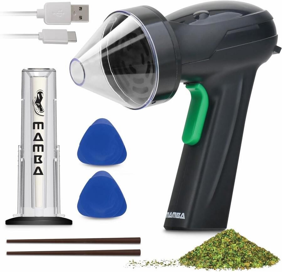 Elektrische Kruidenmolen USB Oplaadbaar met Doseertuit en Vullingsleuddier