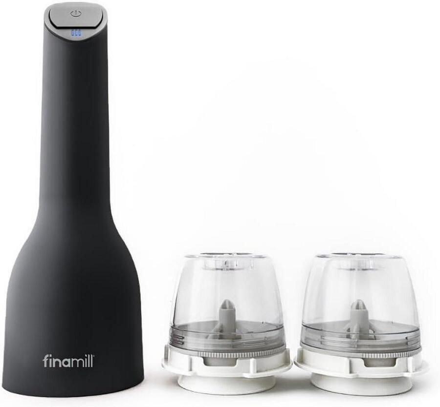 Elektrische Kruidenmolen USB Oplaadbaar met Verstelbare Grofheid en LED-licht