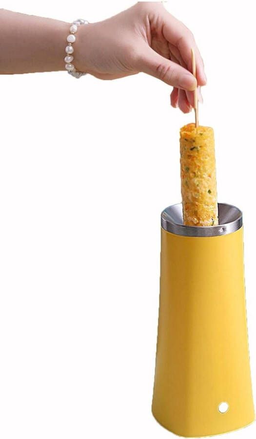 Elektrische Loempia Maker Mini Quick Eierkoker Fornuis Automatisch Ontbijt Omelet Maker voor Thuis EU 220V Dooier Geel